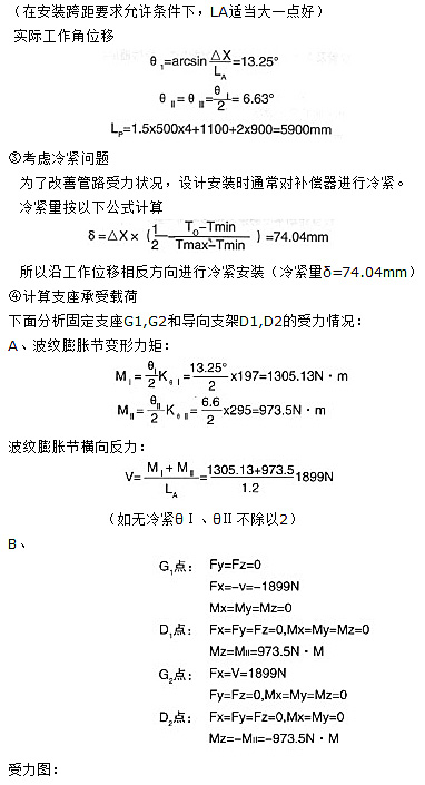 <strong>平面鉸鏈波紋補償器應(yīng)用舉例</strong>